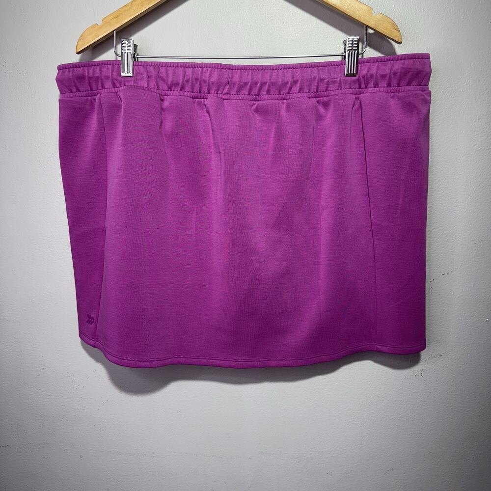 All in Motion Sandwash Skort Dark Violet XXL NWT Adjustable Waistband Lined - Picture 2 of 7